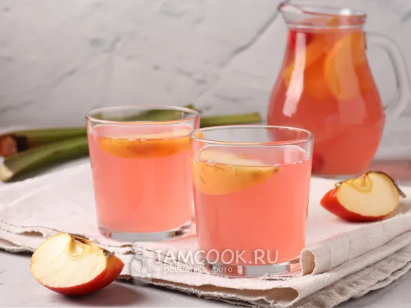 Фото блюда: Компот из ревеня и яблок