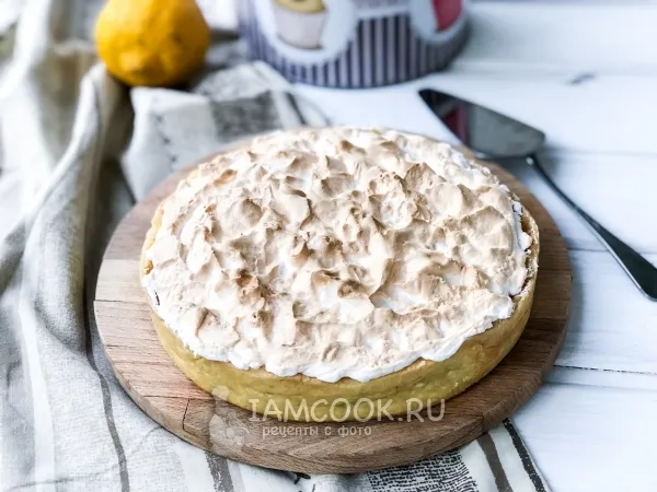 Фото блюда: Лимонный тарт с меренгой