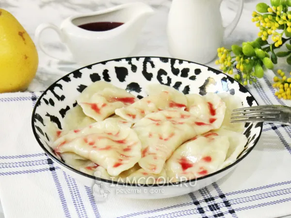 Фото блюда: Вареники с грушей