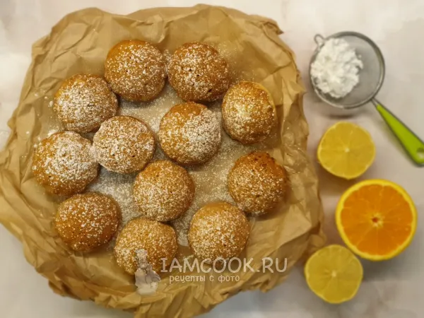 Фото блюда: Бисквитное апельсиновое печенье с миндалём