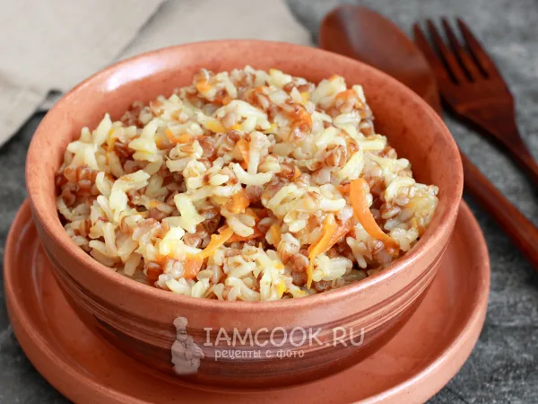 Фото блюда: Рис с гречкой (на гарнир)