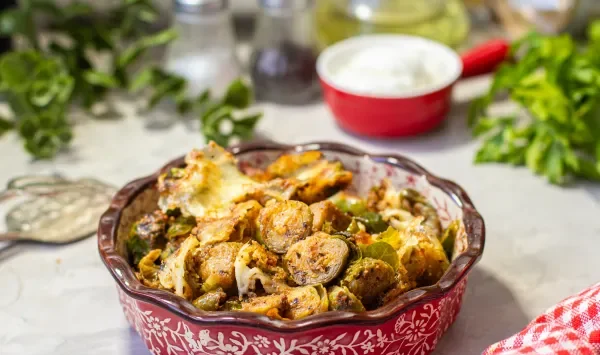 Фото блюда: Брюссельская капуста с сыром в духовке