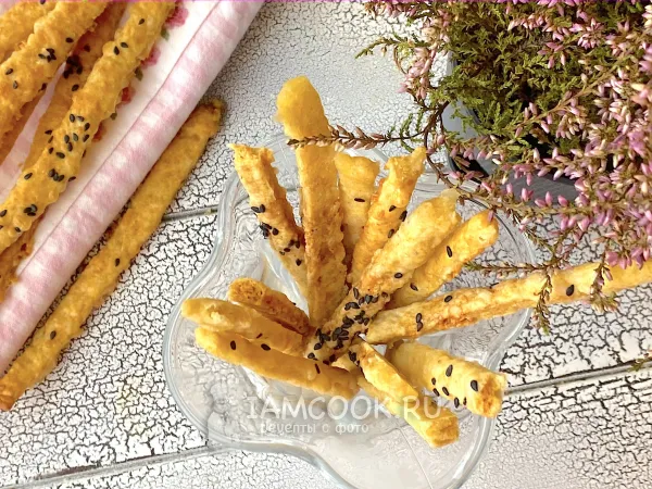 Фото блюда: Сырные палочки в микроволновке