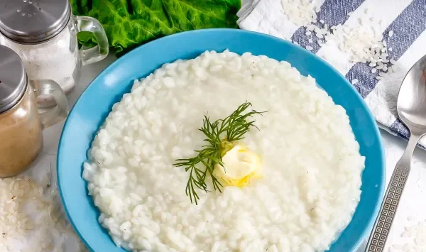 Фото блюда: Жидкая рисовая каша на воде (размазня)