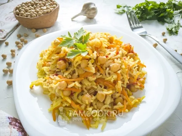 Фото блюда: Плов с нутом в мультиварке