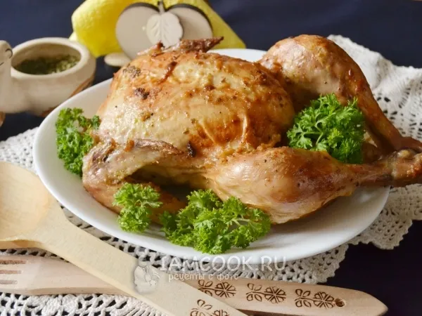 Фото блюда: Курица, запеченная в рукаве в духовке
