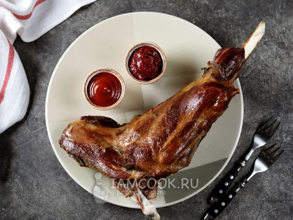 Фото блюда: Баранья рулька, запеченная в духовке