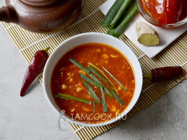 Фото блюда: Китайский томатный суп