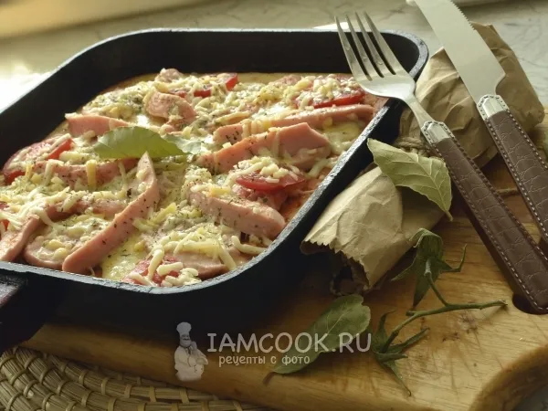 Фото блюда: Пицца на сковороде-гриль