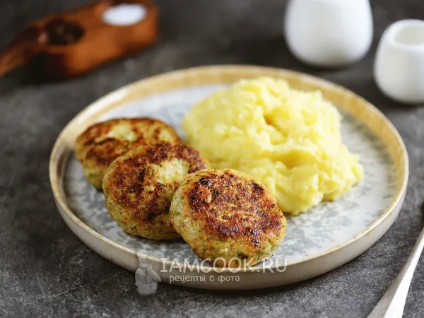 Фото блюда: Котлеты из индейки с брокколи