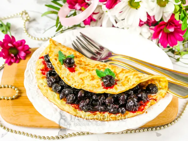 Фото блюда: Овсяноблин на перепелиных яйцах