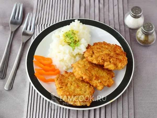 Фото блюда: Котлеты из куриного фарша с овсяными хлопьями