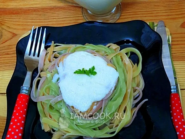 Фото блюда: Соус из сметаны для макарон