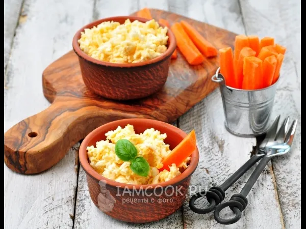 Фото блюда: Сыр с чесноком и майонезом