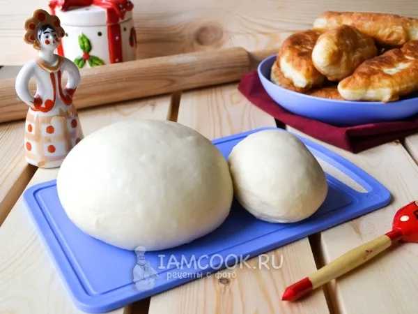 Фото блюда: Тесто на кефире для пирожков на сковороде