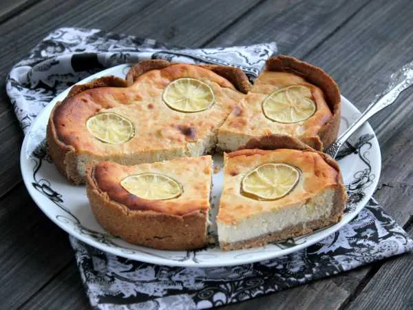 Фото блюда: Тарт ржаной с творогом и лаймом