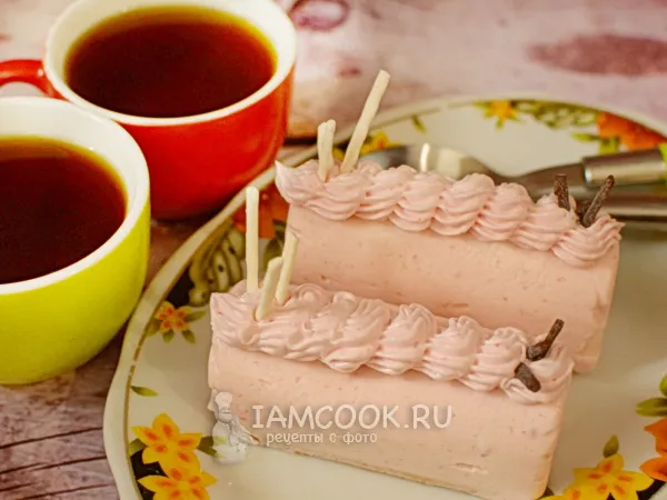 Фото блюда: Муссовые пирожные со сгущенкой