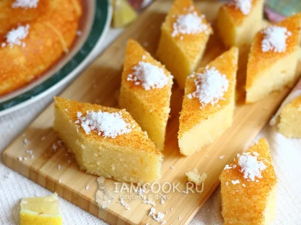 Фото блюда: Ревани (турецкая сладость)