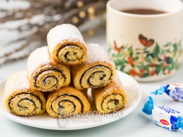 Фото блюда: Творожное печенье с маком