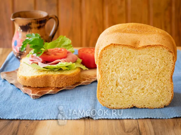 Фото блюда: Сливочный хлеб в хлебопечке