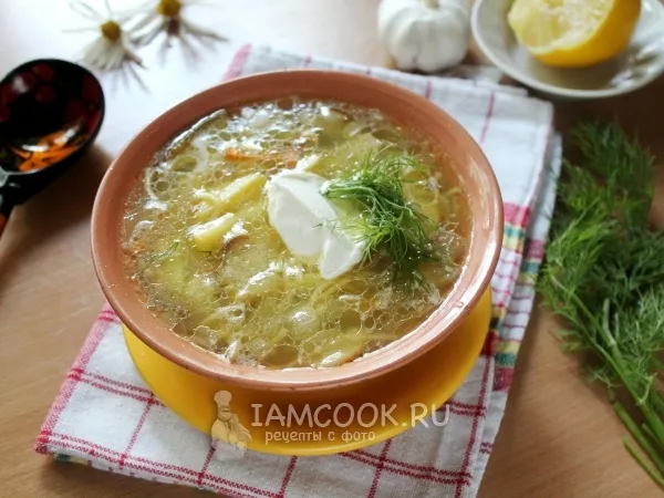 Фото блюда: Классический грибной суп