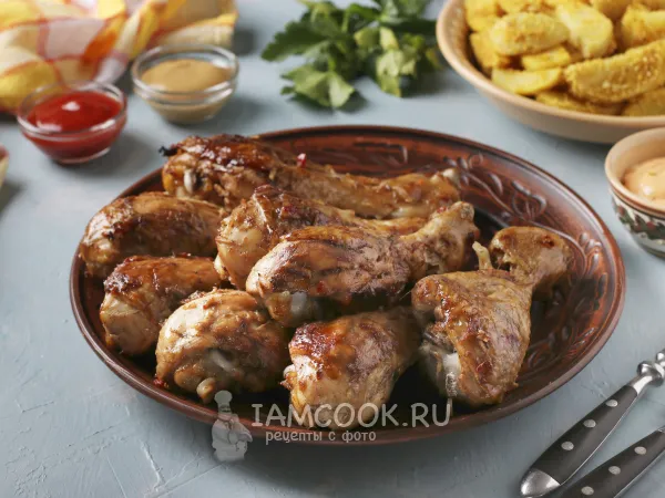 Фото блюда: Куриные голени в китайском соево-апельсиновом маринаде