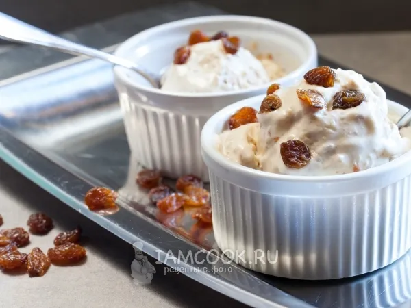 Фото блюда: Мороженое с изюмом