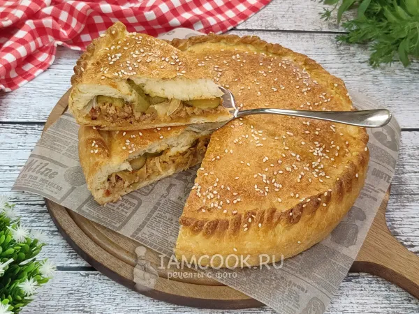 Фото блюда: Пирог «Гамбургер»