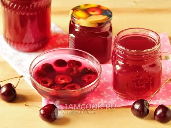 Фото блюда: Желе из черешни на зиму