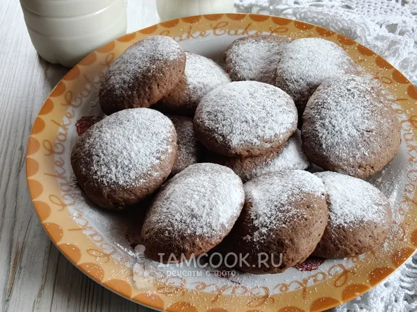 Фото блюда: Шоколадное печенье с вареной сгущенкой