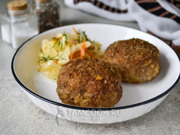 Фото блюда: Биточки из свинины в духовке