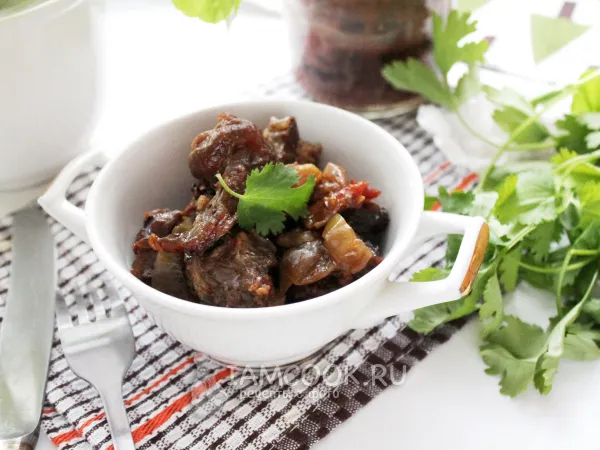 Фото блюда: Тушеная говядина в банке в духовке