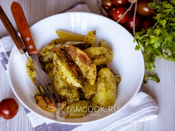 Фото блюда: Картофель с соусом песто