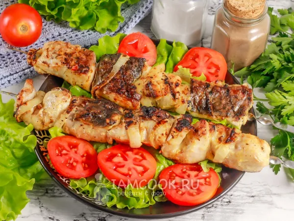 Фото блюда: Шашлык из карпа