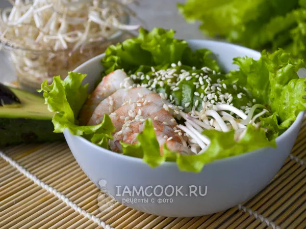 Фото блюда: Поке с киноа и креветками