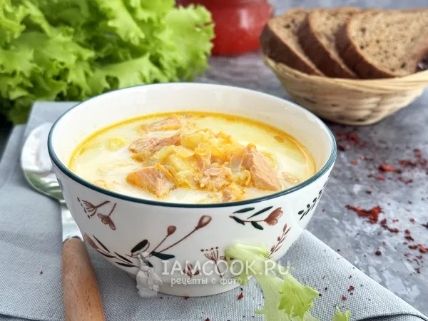 Фото блюда: Уха по-фински в мультиварке (со сливками)