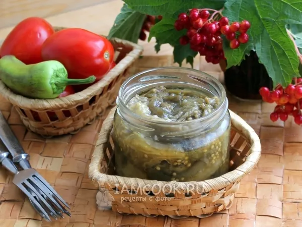 Фото блюда: Запеченные баклажаны в пикантном соусе