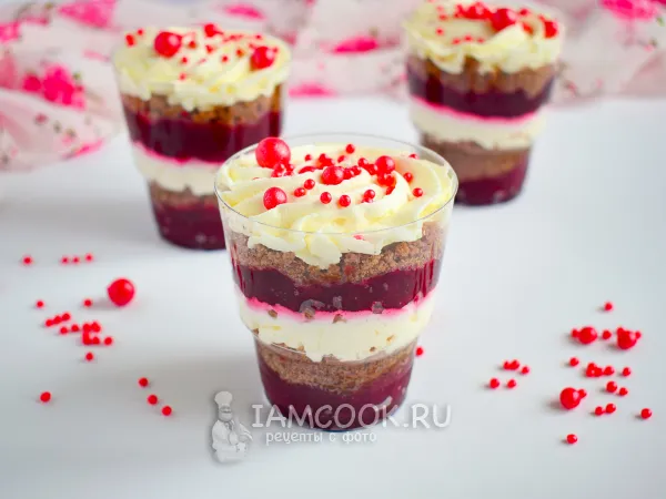 Фото блюда: Творожно-вишневый десерт