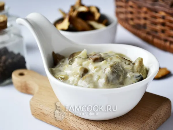 Фото блюда: Грибной соус для пиццы