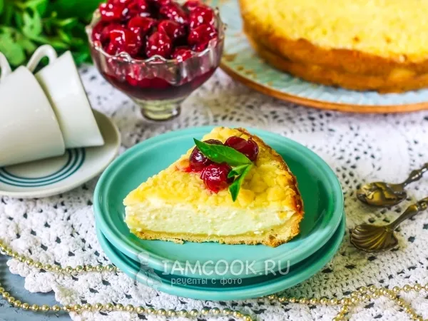 Фото блюда: Лакомка из песочного теста с творогом