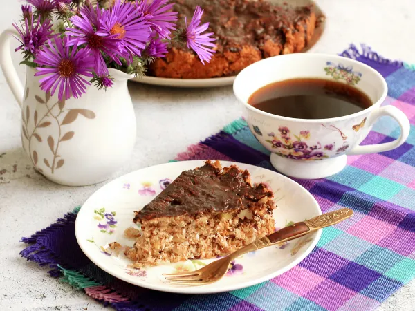 Фото блюда: Овсяный пирог с яблоками