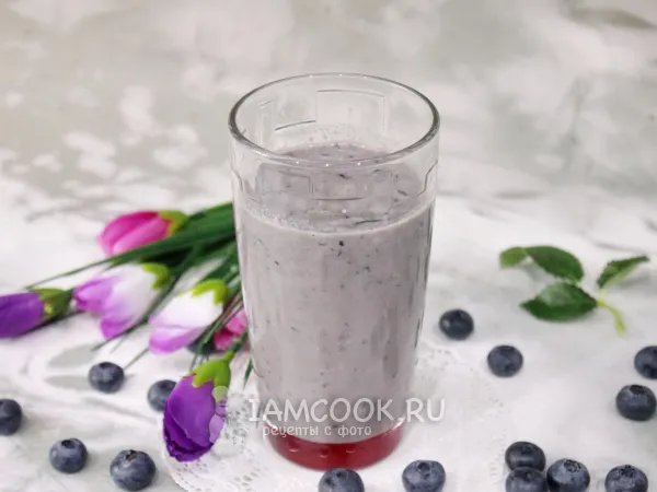Фото блюда: Молочный коктейль с голубикой