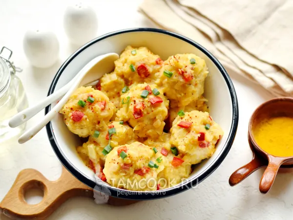 Фото блюда: Куриные тефтели в чечевичном соусе