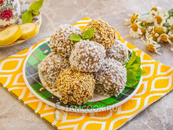 Фото блюда: ПП конфеты из банана