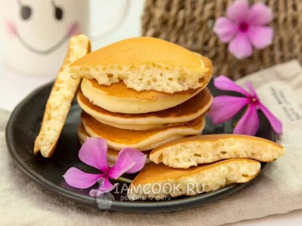 Фото блюда: Панкейки на сливочном сыре