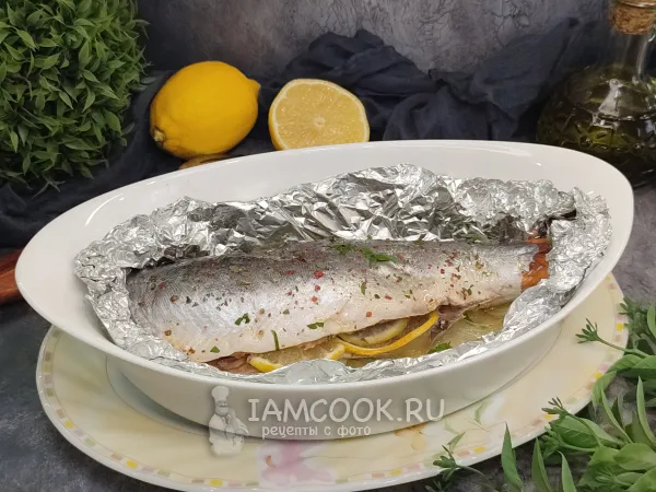 Фото блюда: Голец в духовке в фольге