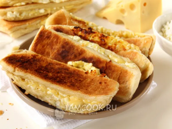 Фото блюда: Слойки с творогом и сыром