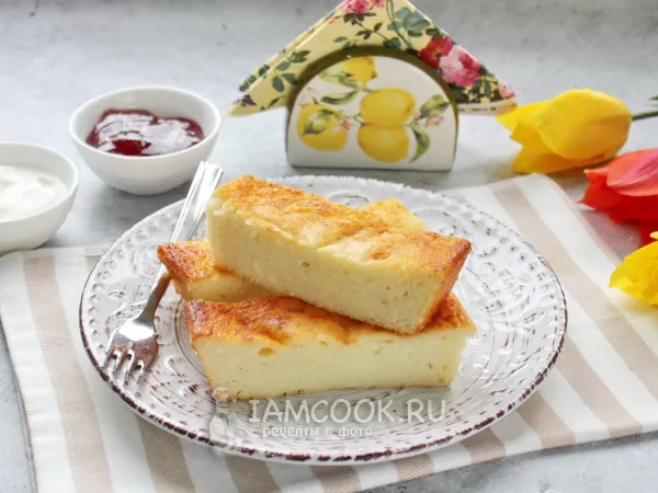 Фото блюда: Творожная запеканка для худеющих