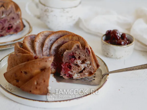 Фото блюда: Кекс с вареньем на скорую руку