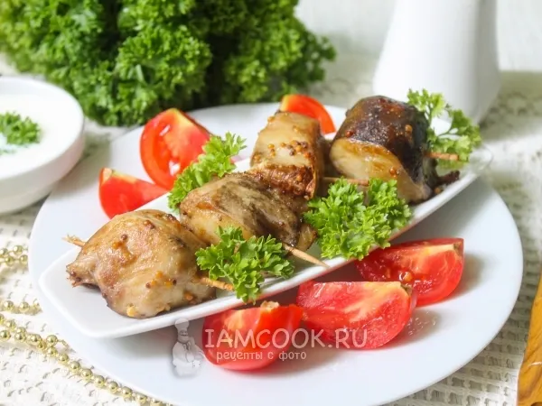 Фото блюда: Шашлык из сома в духовке